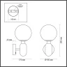 Настенный светильник Odeon Light Okia 4669/1W