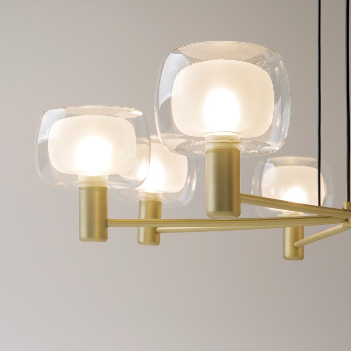 Люстра на штанге Maytoni Vision MOD411PL-08G