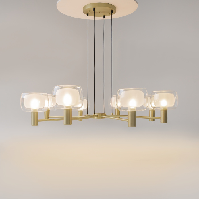 Люстра на штанге Maytoni Vision MOD411PL-08G