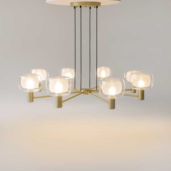 Люстра на штанге Maytoni Vision MOD411PL-08G