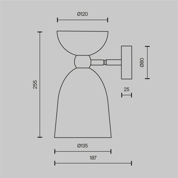 Бра Maytoni Cloches MOD113WL-01W