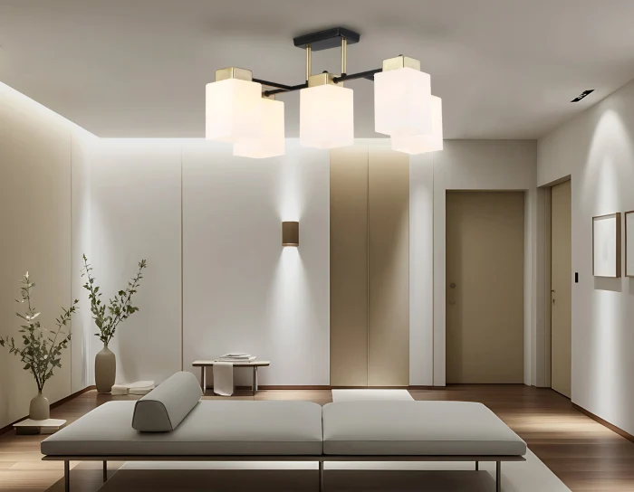 Люстра на штанге со стеклянными плафонами AMBRELLA light TR303048