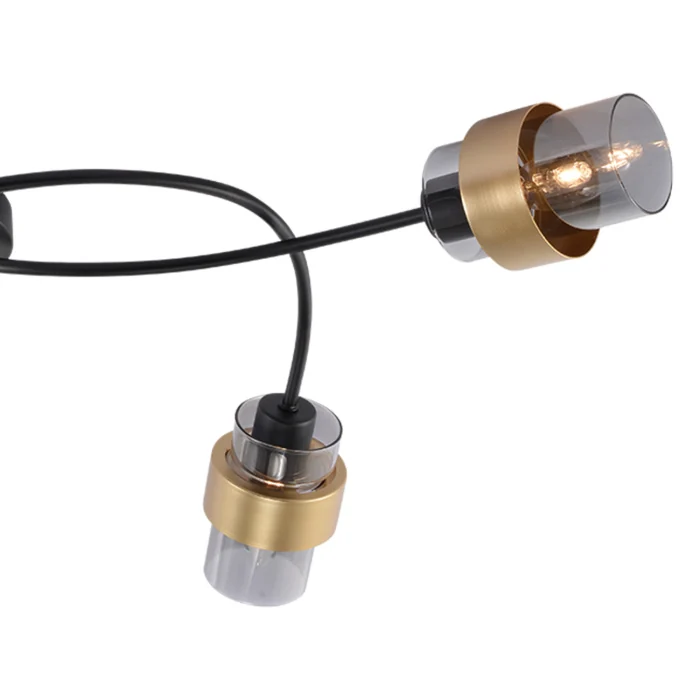 Потолочная люстра Escada Hurricane 1139/5P Black/Gold