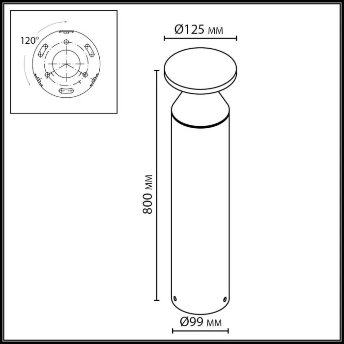 Ландшафтный светильник Odeon Light Coil 7119/12GLA