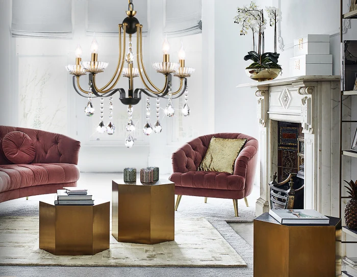 Подвесная люстра с хрусталем Ambrella light TR4952