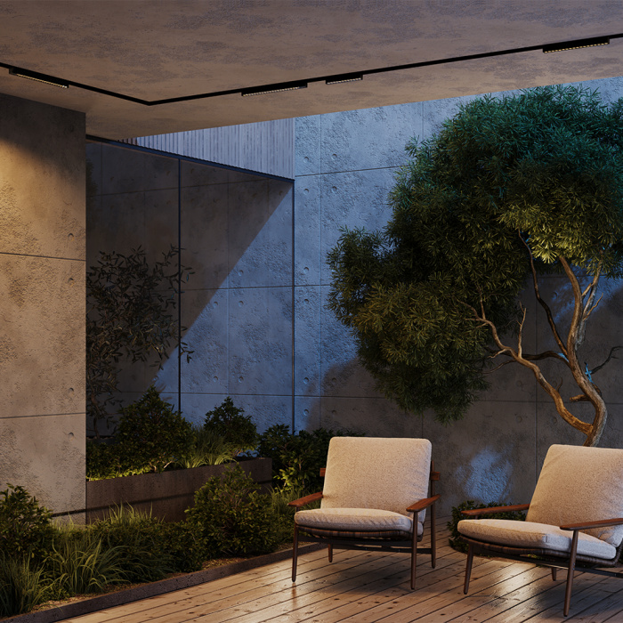 Трековый светильник Maytoni Points O-TR02-2-S-18WB3K