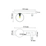Светильник настенный Italline IT08-8024 black 3000K