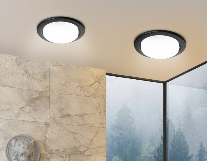 Встраиваемый точечный светильник GX53 Ambrella light G101 BK