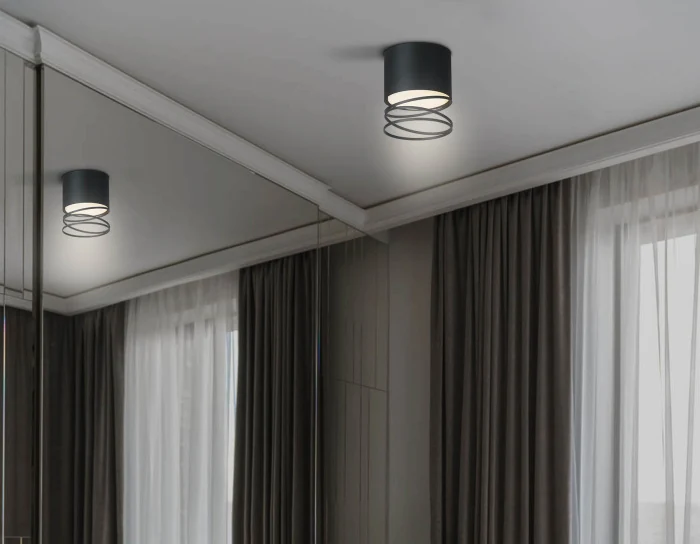 Светильник точечный накладной со сменной лампой GU10 Ambrella light TN71105