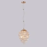 Светильник подвесной Crystal Lux CHARME SP4 GOLD/TRANSPARENT