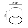 Потолочный светильник Maytoni Alfa LED C064CL-01-15W4K-D-RD-WB