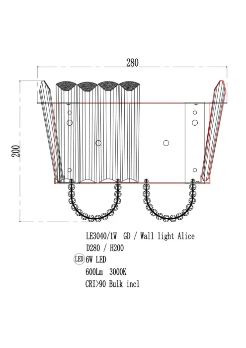 Настенный светильник Leon Jade LE3040/1W GD