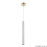 Светильник подвесной Crystal Lux FRESA SP3W LED WHITE