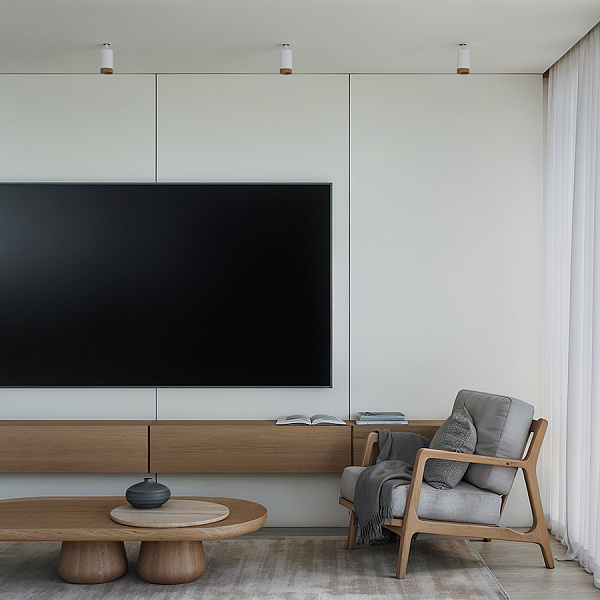 Встраиваемый светодиодный светильник Ledron SAGITONY R Basic S60 Wooden Wh