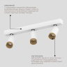 Спот Ledron SAGITONY E3 S60 Wooden White