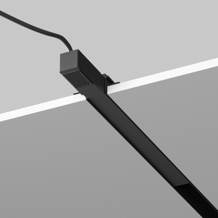 Источник напряжения встраиваемый для трековой системы Radity 48В, 100Вт, черный Maytoni Power Supply Radity TRA086DR-100B