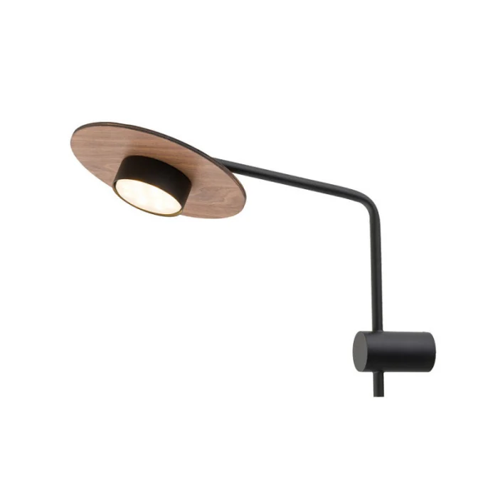 Настенный светильник Nowodvorski Disk Dark Wood/Black 7645