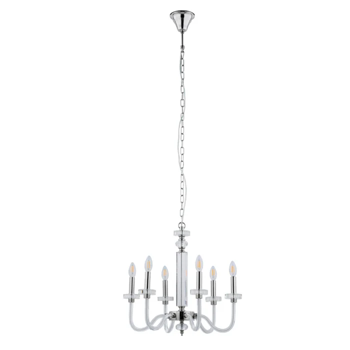 Люстра подвесная Nowodvorski Hampton White/Chrome 8154