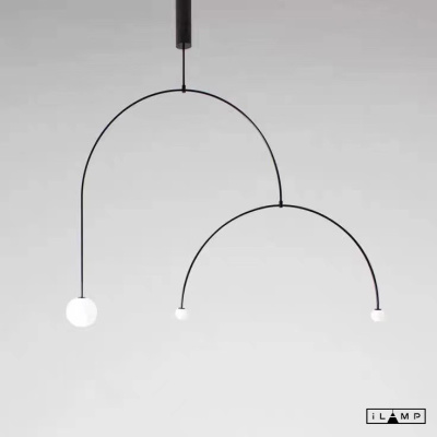 Подвесной светильник iLamp NORTH 8628P/3 BLACK&amp;WHITE