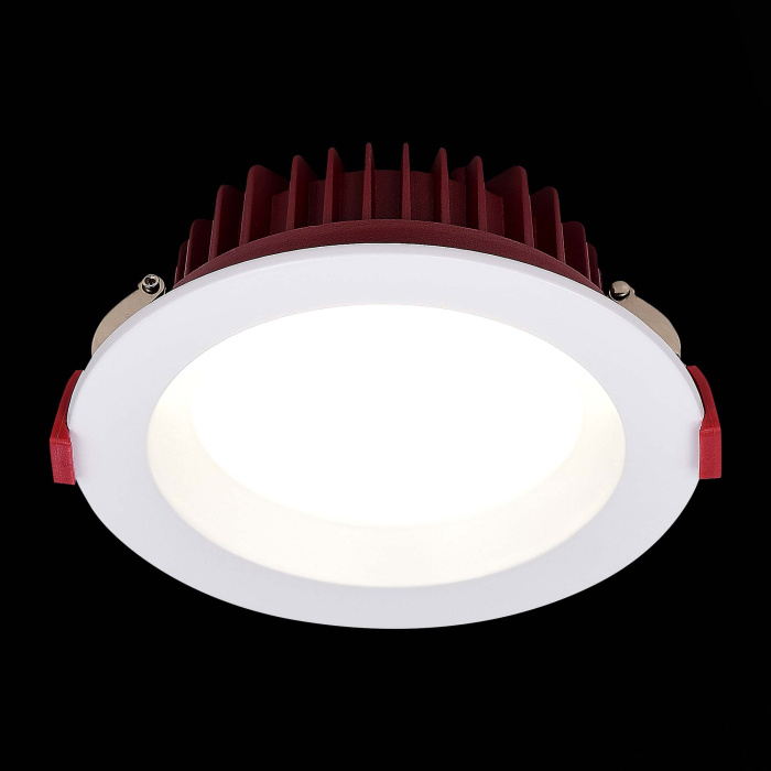 Светильник встраиваемый Белый LED 1*12W 4000K 960Lm Ra80 100° IP44 D115xH47 100-240VV ST752.548.12