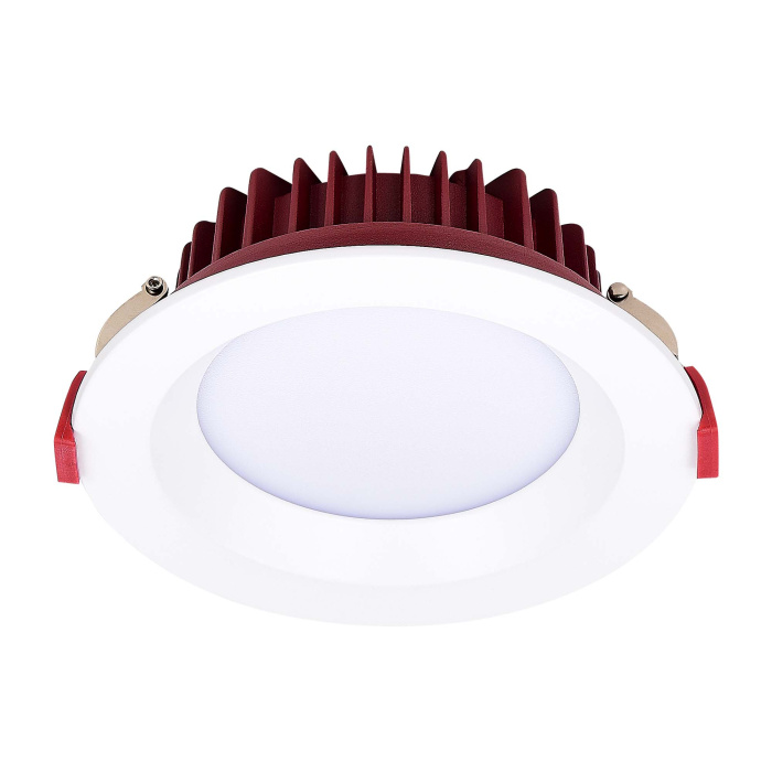Светильник встраиваемый Белый LED 1*12W 4000K 960Lm Ra80 100° IP44 D115xH47 100-240VV ST752.548.12