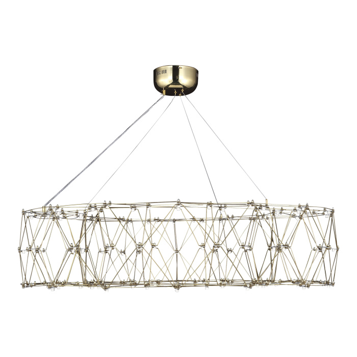 Светильник подвесной ST-Luce Золотистый/Прозрачный LED 1*72W 4000K SL6602.203.72