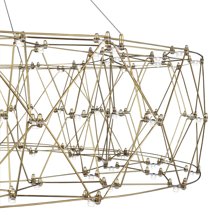 Светильник подвесной ST-Luce Золотистый/Прозрачный LED 1*72W 4000K SL6602.203.72