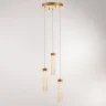 Подвесной светильник Delight Collection MD24030028 MD24030028-3A brass/clear