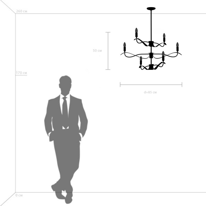 Люстра потолочная Ragno Lightstar 733263