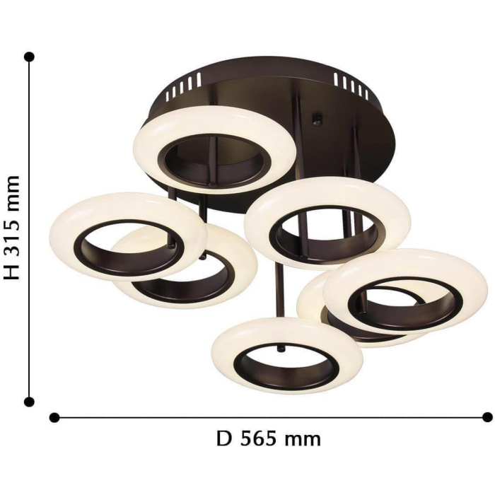 Потолочный светодиодный светильник Favourite Annuli 2418-7U