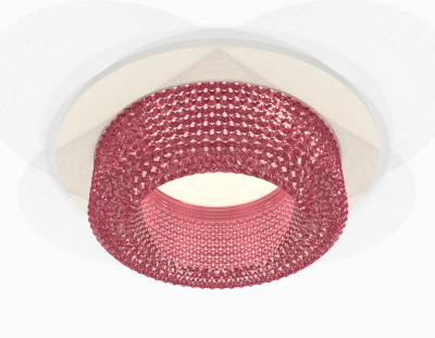 Комплект встраиваемого светильника с композитным хрусталем Ambrella light XC7621022