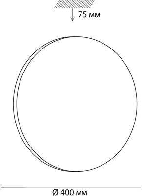 3017/DLN PALE SN 218 Светильник пластик/белый LED 48Вт 3000/4000/6000К D400 IP43 CCT SIMPLE