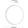 3017/DLN PALE SN 218 Светильник пластик/белый LED 48Вт 3000/4000/6000К D400 IP43 CCT SIMPLE