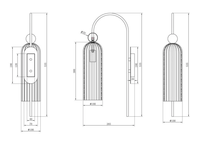Бра Maytoni Antic MOD302WL-01W