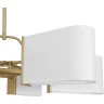 8414/6 MODERNI LN27 145 золото/белый,  металл/текстиль Люстра Е14 6*40W 220V SAMPO