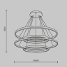 Каскадная люстра Maytoni Rim MOD058PL-L174BK