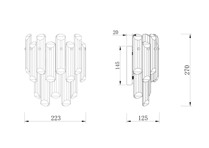 Бра Maytoni Flare DIA200WL-02G