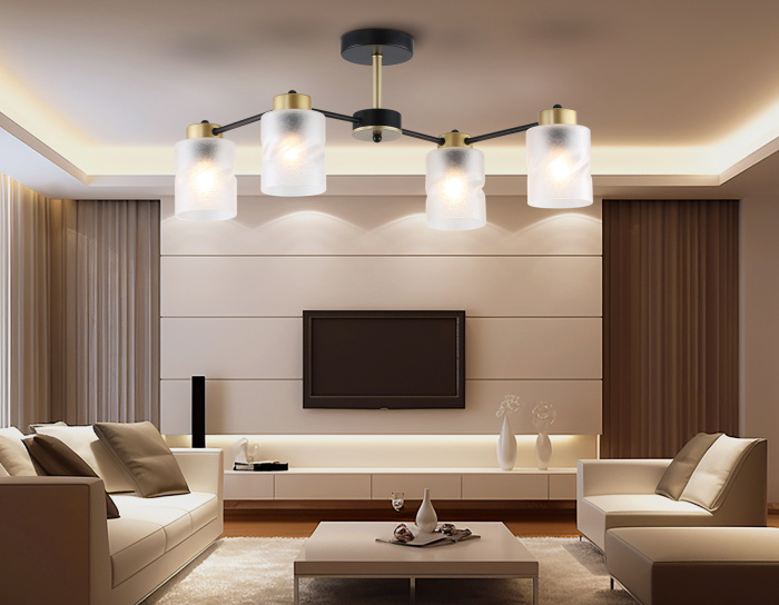 Люстра на штанге со стеклянными плафонами AMBRELLA light TR303324