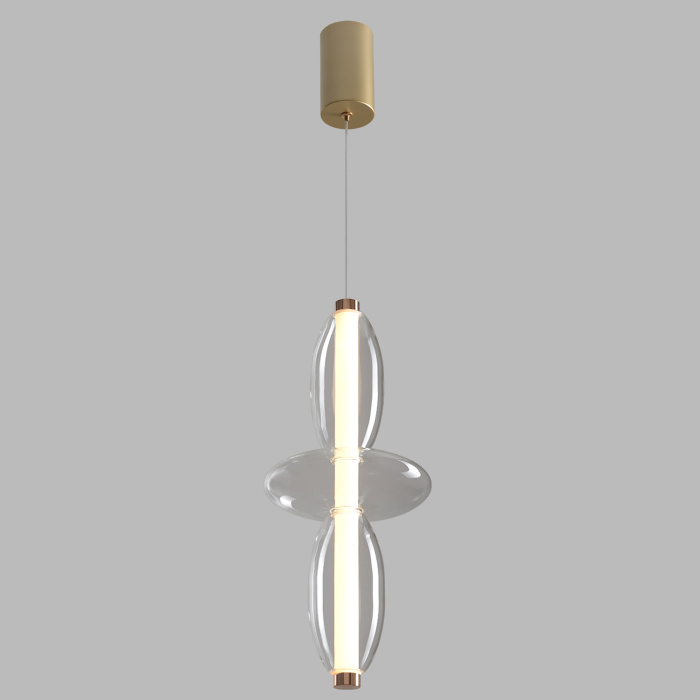 Светильник подвесной Crystal Lux QUASAR SP14W LED TRANSPARENT