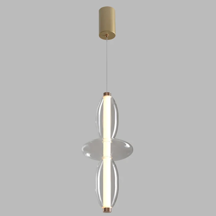 Светильник подвесной Crystal Lux QUASAR SP14W LED TRANSPARENT