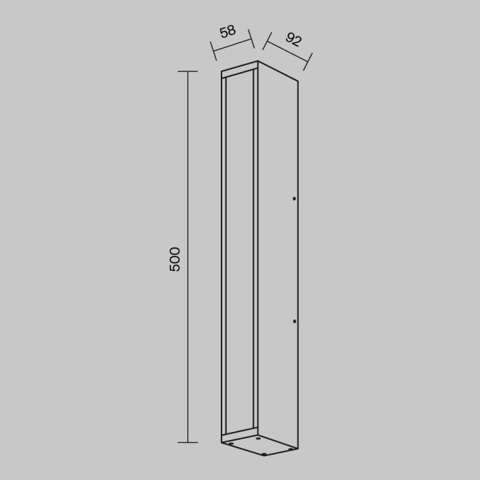 Светильник настенный Maytoni Corte O571WL-L20B3K