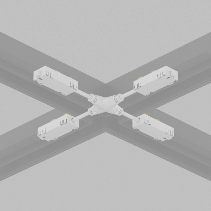 Коннектор Denkirs SMART HIDE TR2116-WH