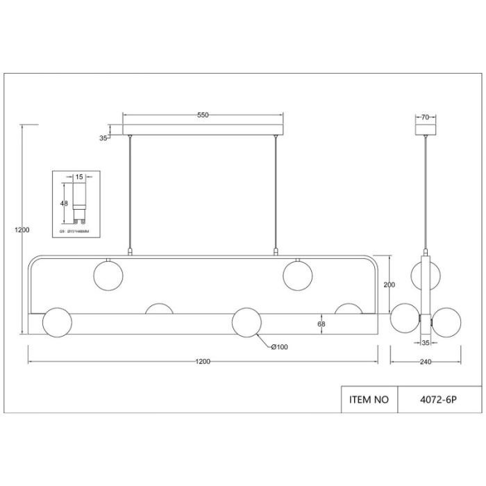 Подвесная люстра Favourite 4072-6P