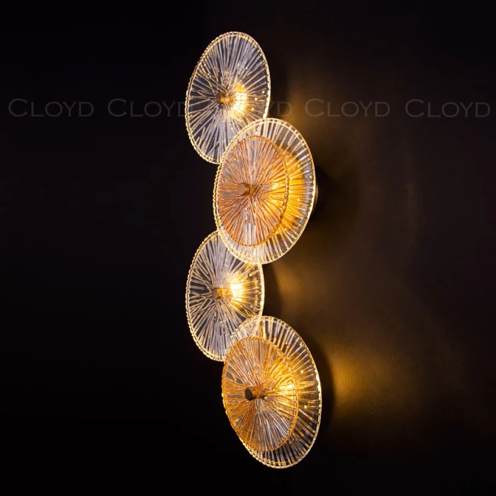 Бра Cloyd HELION-A W4 / выс. 62 см - латунь (арт.20160)