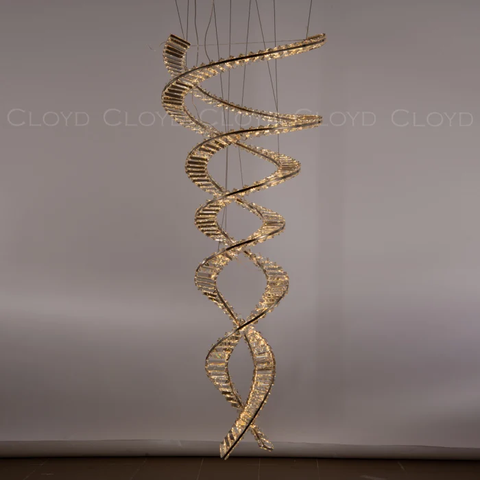 Люстра Cloyd GONDWANA C2 / выс. 135 см - хром (арт.10403)