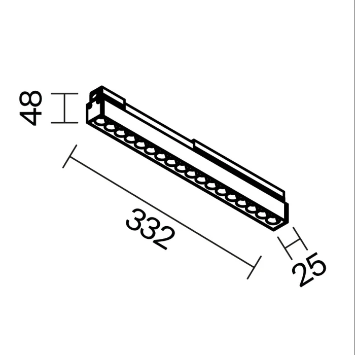 Трековый светильник Maytoni Points O-TR02-2-S-18WB4K
