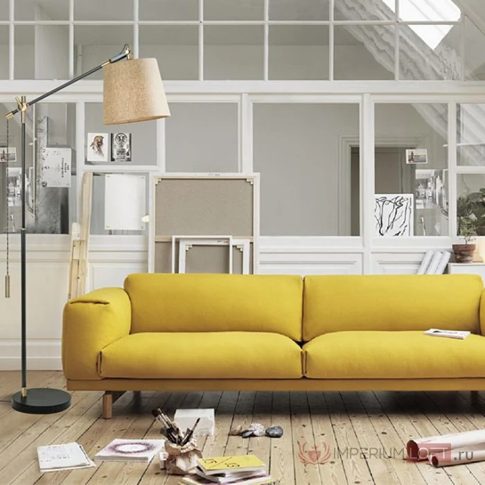 Напольный торшер PIPE beige ImperiumLoft