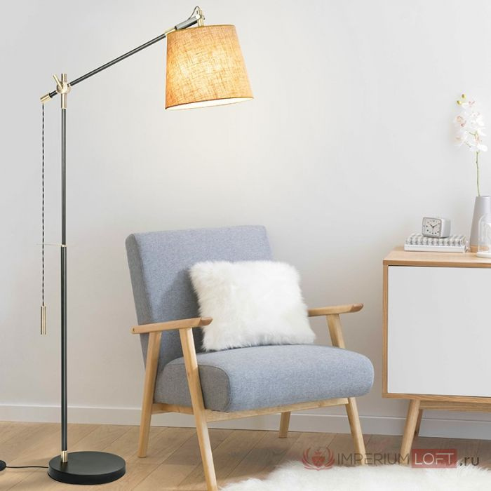 Напольный торшер PIPE beige ImperiumLoft