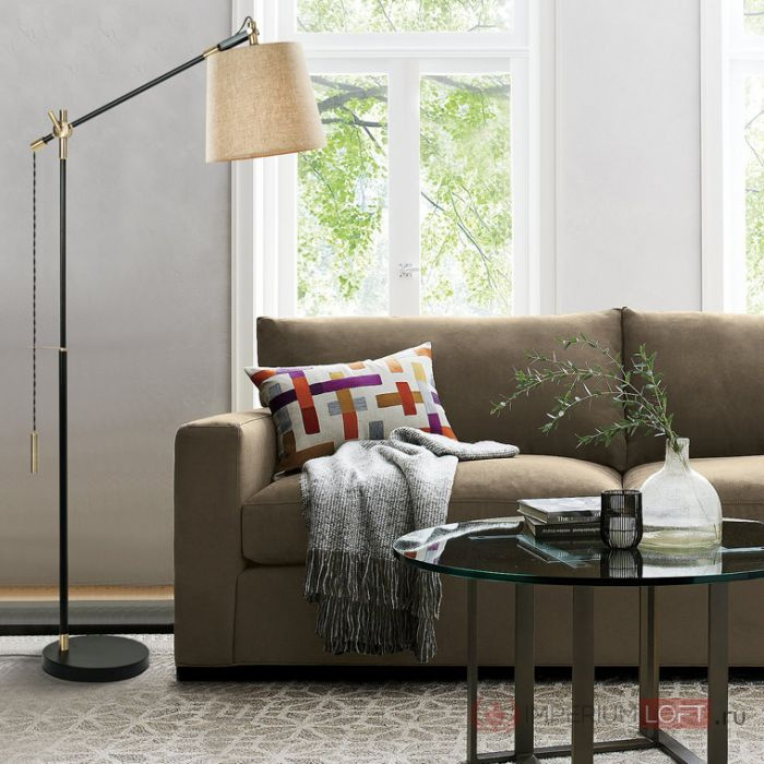 Напольный торшер PIPE beige ImperiumLoft