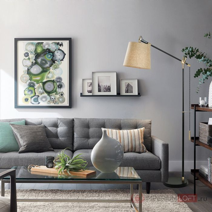 Напольный торшер PIPE beige ImperiumLoft